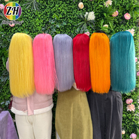 Perruque Bob colorée 12 pouces, Lace Front transparente 5x5, Double Drawn, sans colle, lisse et soyeuse, 100% cheveux humains indiens
