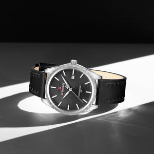 Montre à quartz pour homme NAVIFORCE 9276L, résistante à l'eau, avec bracelet en cuir standard, affichage lumineux des aiguilles, pour garçons - Product Image 4