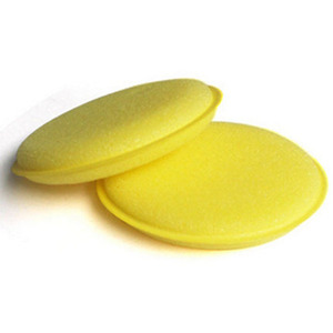 Éponge de polissage de voiture jaune ronde petite pour le detailing automobile - Product Image 5