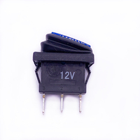 Miniature 15x21mm 6A 250V T85 3 broches on off illuminé 12v lumière LED interrupteur à bascule étanche