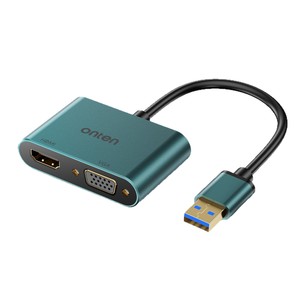 Adaptateur USB3.0 vers HDTV VGA 2-<span class=keywords><strong>en</strong></span>-1 <span class=keywords><strong>4K</strong></span> 60Hz VGA <span class=keywords><strong>1080P</strong></span> 60Hz, <span class=keywords><strong>convertisseur</strong></span> USB3.0 vers VGA 2-<span class=keywords><strong>en</strong></span>-1 <span class=keywords><strong>1080P</strong></span> sans pilote pour ordinateur - Product Image 1