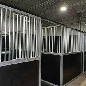 경제적 인 파우더 코팅 블랙 실내 말 안정 - Product Image 2