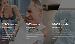 ROOVJOY Electroterapia Ultra Cranial, Unidad TENS Portátil, Estimulador Eléctrico Muscular de Hombro Cómodo, Fisioterapia CES - Product Image 3