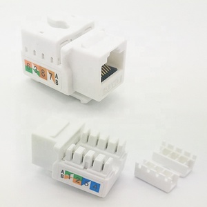 UTP Cat6 RJ45 <span class=keywords><strong>Keystone</strong></span> <span class=keywords><strong>Jack</strong></span> Trong Trắng Và <span class=keywords><strong>Keystone</strong></span> Đấm-Xuống Đứng - Product Image 1