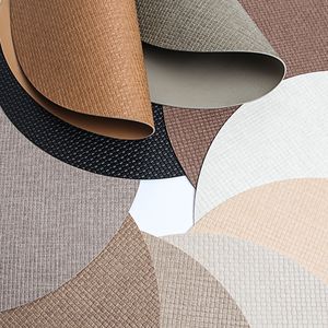 Hochwertige Hitzebeständige Maßgefertigte Nordische Runde Leder-Tischunterlage Wasserdicht Ölfest Langlebig 2mm Dick Umweltfreundlich für Hotels Restaurants - Product Image 4