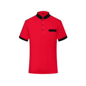 Chaqueta <span class=keywords><strong>de</strong></span> chef <span class=keywords><strong>de</strong></span> poliéster <span class=keywords><strong>de</strong></span> manga corta, uniforme <span class=keywords><strong>de</strong></span> cocinero <span class=keywords><strong>de</strong></span> verano ligero para restaurante y <span class=keywords><strong>Hotel</strong></span>, <span class=keywords><strong>ropa</strong></span> fina - Product Image 3