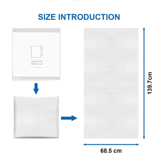 <span class=keywords><strong>Serviette</strong></span> sèche épaissie jetable de vente chaude <span class=keywords><strong>couleur</strong></span> blanche pour le nettoyage de la salle de bain pour la randonnée de camping corporel - Product Image 2