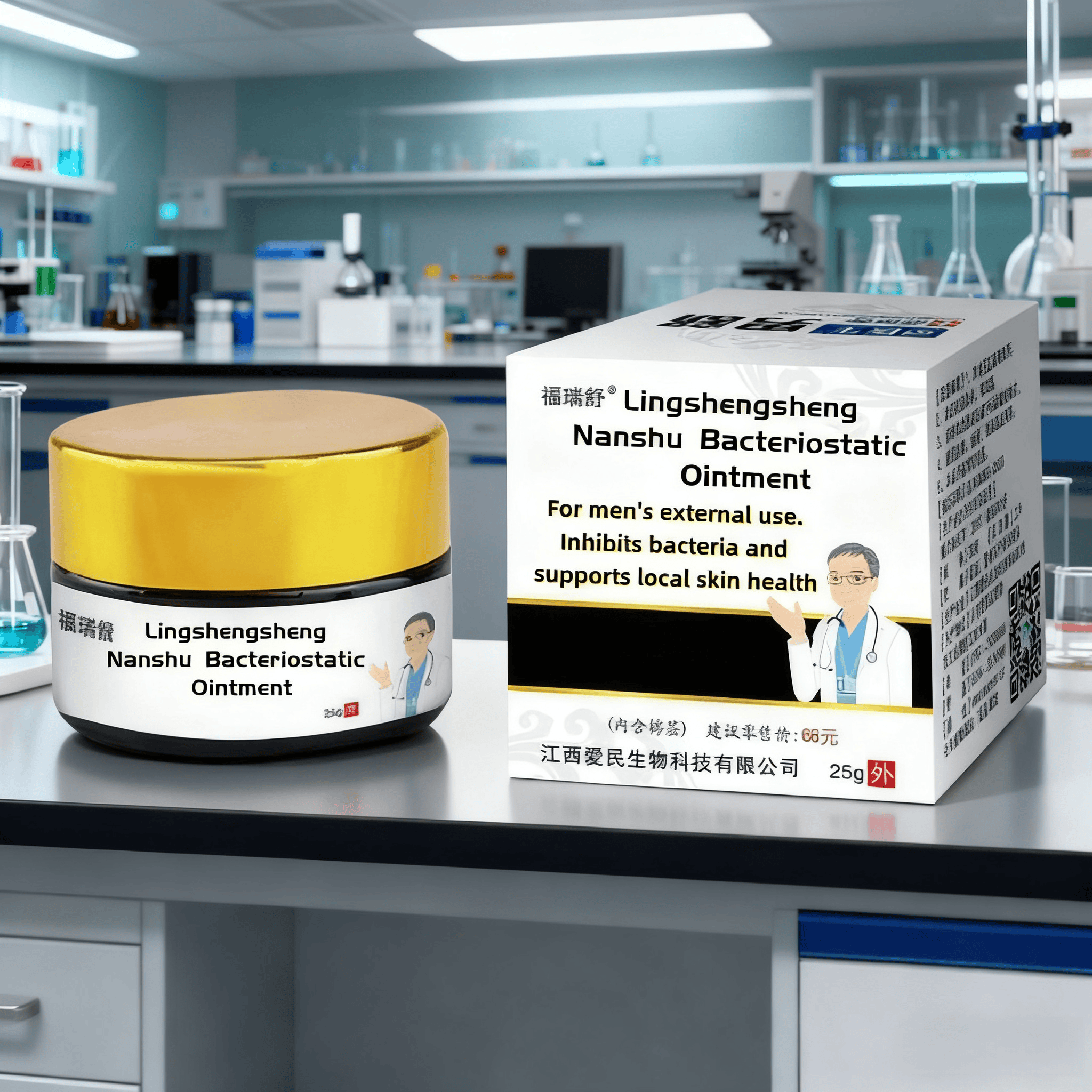 Factory Wholesale Male External Use Herbal Bacteriostatic Cream for Whole Body Use (All Skin Types) 25g