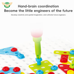 <span class=keywords><strong>Puzzle</strong></span> da assemblare per bambini in educazione precoce 420 pezzi 2 in 1 picchetti a fungo e <span class=keywords><strong>Puzzle</strong></span> a vite - Product Image 3