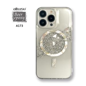 Funda de Teléfono Transparente de TPU 2D con Purpurina y Resina Epoxi para iPhone 15 14 Pro Max, Shenzhen - Product Image 1