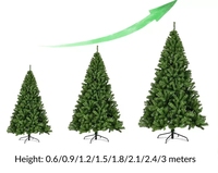 Großhandel 0,6m-3m Dicker PVC-Weihnachtsbaum, Große Grüne Rustikale Weihnachtsbaumdekoration mit Umweltfreundlichem Metallsockel