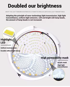 Ngoài trời trong nhà tường năng lượng mặt trời dẫn ánh sáng trần 50W 100W 200W đèn trần năng lượng mặt trời - Product Image 2