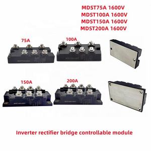 Puente Rectificador Trifásico MDST75A 100A 150A 200A 1600V, Módulo Controlable de Puente Rectificador para Inversor MDST100A MDST200A - Product Image 2
