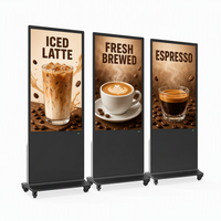 Afficheur numérique LED LCD 49 55 65 pouces, équipement publicitaire pour supermarchés, écran tactile, totem numérique, support d'affichage publicitaire