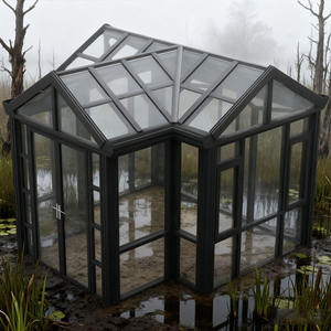 Pergola et serre de jardin extérieure moderne en alliage d'aluminium avec design imperméable et <span class=keywords><strong>chauffage</strong></span> <span class=keywords><strong>solaire</strong></span> <span class=keywords><strong>pour</strong></span> usage domestique - Product Image 4