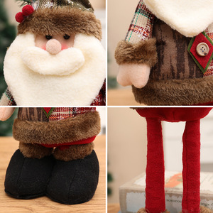 Feliz Navidad Papá Noel Muñeco de tela Elk Adornos navideños y decoraciones para árboles de Navidad Regalos <span class=keywords><strong>natales</strong></span> para la decoración del hogar - Product Image 4