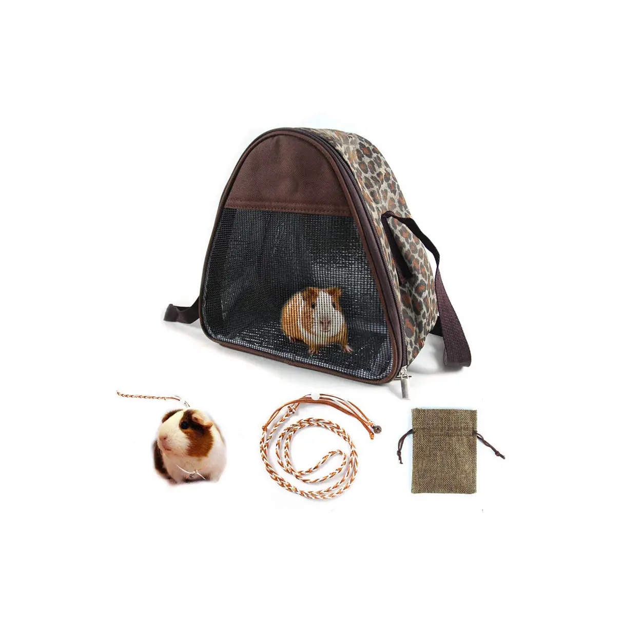 OEM Vận Chuyển Pouch Carrier Bag Pet Carry Bag Cho Động Vật Nhỏ Guinea Lợn Chinchilla Sóc Bunny Râu Rồng