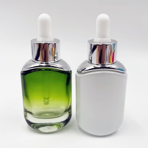 Custom 10ml/30ml/50ml Flat Shoulder Multi-Colored Cosmetic Glass Dropper Bottle Box Custom Logo for Essential Oil Skincare - Product Image 2