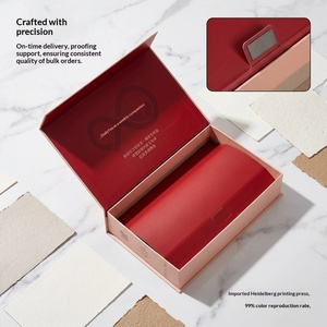 Custom Luxury Magnetic Hard Paper <b>Gift</b> <b>Boxes</b> for Cosmetics & Bird's Nest, Book-Style Flip Lid Design - Product Image 1