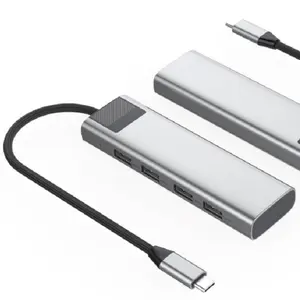 Type-C Gen1 USB 3.0 Aluminum 4-Port Hub