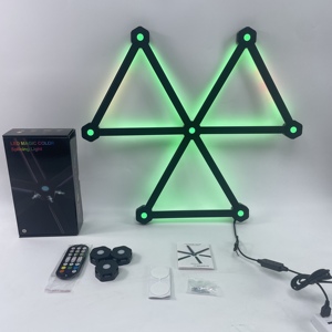 Modern DIY APP & Voice Control Smart <b>Light</b> <b>Bar</b> <b>LED</b> RGB Dimmable Wall Lamp for Music Room or Living Room - Product Image 4