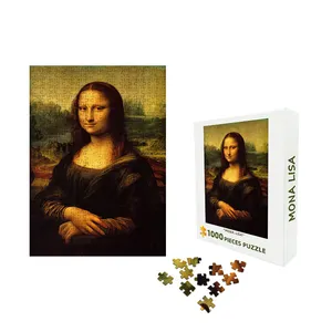 Custom Museum Collection Printing Cardboard Brain Games Puzzle 1000 Piece Jigsaw Puzzle For Adults Kids