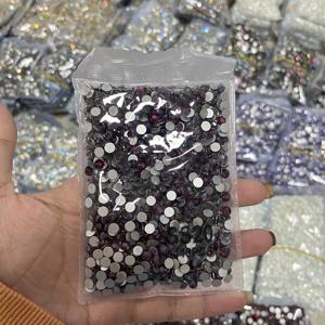 WHATSTONE SS6-SS30 <span class=keywords><strong>couleur</strong></span> Siam dos plat vente en gros Non correctif cristal moka verre strass pour robe de mariée - Product Image 1