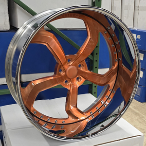 Cerchi Forgiati a 2 Pezzi, Concavi Profondi, 24-26 Pollici, 5x114.3 5x120 6x139.7, Garanzia a Vita, Cerchioni di Lusso per Camion, OEM <span class=keywords><strong>SEMA</strong></span> - Product Image 4