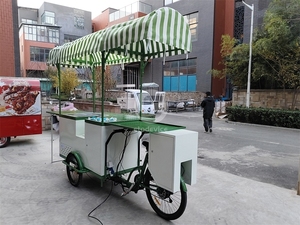 Triciclo Elettrico Mobile per Trasporto Merci e Carretto Alimentare per Caffè, Street <span class=keywords><strong>Food</strong></span> e Servizio Bevande - Product Image 4