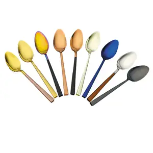 Cà Phê Muỗng Thép Không Gỉ Divider Sử Dụng Nhà Hàng Flatware Set Đồ Ăn Gương Và Dao 201 Dao Kéo Ngã Ba