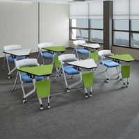 Table de formation intégrée de haute qualité, pliable et portable pour salle de réunion