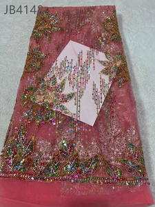 Nhà Máy Bán buôn giá <span class=keywords><strong>Rose</strong></span> <span class=keywords><strong>Gold</strong></span> giá rẻ thêu sequin và hạt vải ren - Product Image 3