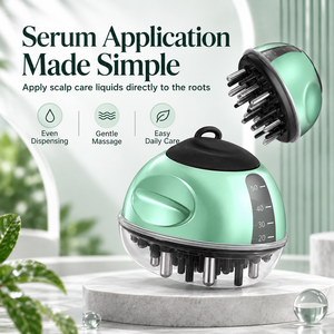 Masseur électrique du cuir chevelu, applicateur d'huile, peigne applicateur de sérum, brosse de massage pour la croissance des cheveux, usage domestique - Product Image 1