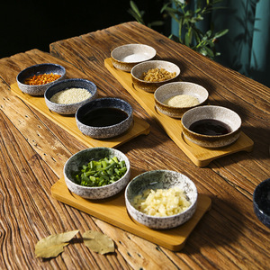 Assiette à sushi en céramique de luxe rétro, petit bol pour <span class=keywords><strong>sauce</strong></span>, service de table pour restaurant, usage domestique, ensemble pour mariage - Product Image 6