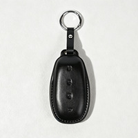Housse de clé pour Buick Regal Encore GX, 5 boutons, coque de clé en cuir de haute qualité, porte-clés de voiture, protection complète