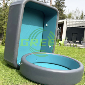 Gran <span class=keywords><strong>piscina</strong></span> inflable <span class=keywords><strong>para</strong></span> exteriores <span class=keywords><strong>para</strong></span> fiesta en el patio trasero fuerte <span class=keywords><strong>piscina</strong></span> de spa inflable verde al aire libre - Product Image 2