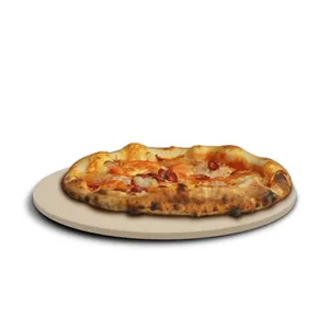 Vendita calda Pizza pietra e buccia pietra da forno resistente rotonda rettangolare Tuff Cordierite per forni e griglia - Product Image 5