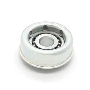 Fournisseur de roulements à billes à gorge profonde en acier au carbone, rouleaux métalliques galvanisés, accessoires de convoyeur en gros - Product Image 3