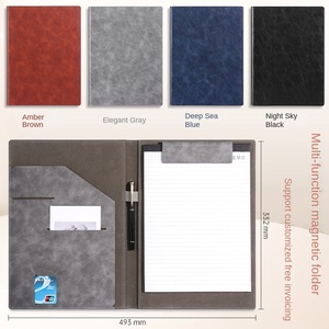 Carpeta Multifuncional A4 <span class=keywords><strong>de</strong></span> Cuero Cortex con Logotipo Impreso, Diseño <span class=keywords><strong>de</strong></span> Férula, <span class=keywords><strong>Libro</strong></span> <span class=keywords><strong>de</strong></span> Firmas para Gerentes <span class=keywords><strong>de</strong></span> Ventas - Product Image 3