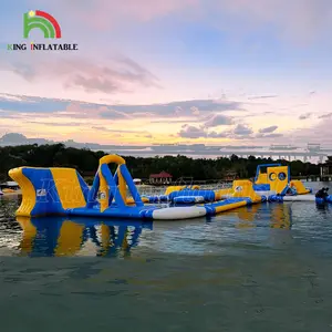 Hot sale floating water games aqua water park play equipments