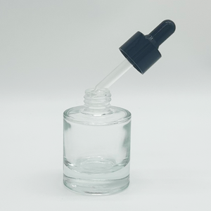 <span class=keywords><strong>Doully</strong></span> Factory Stock Tapa de plástico mate en blanco y negro Botella cuentagotas de vidrio de aceite esencial de fondo grueso - Product Image 2