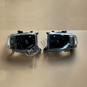 Faros delanteros modificados con fondo negro, compatibles con SUVs Toyota serie LC7, FJ78/71/76, modelos 2007-2023. - Product Image 3