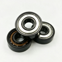 Roulements de patins à roulettes ABEC 11 Black Gold 608 7 billes haute vitesse en acier chromé titane, lot de 16