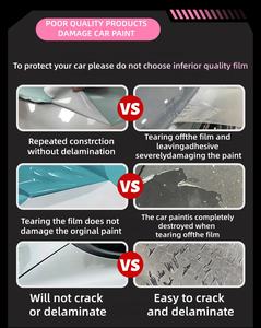 Film de protection de peinture TPU auto-cicatrisant aux couleurs personnalisées, vente chaude aux États-Unis, rouleau de film de protection de voiture avec protection UV et IR, garantie de 5 à 10 ans - Product Image 5