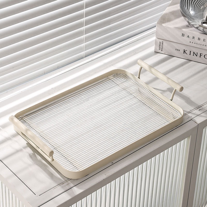 Small Acrylic Milk White Tray