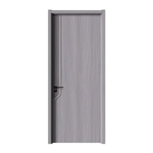 <span class=keywords><strong>Porte</strong></span> en bois massif simple et élégante, insonorisée, en cristal de carbone, personnalisée pour les résidences, avec serrure intelligente - Product Image 4