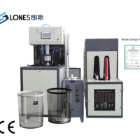 Machine de soufflage semi-automatique LS-B20L pour bouteilles PET à large ouverture, poubelles, bouteilles d'eau, barils et fûts en plastique 5L 10L 20L