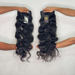 Extensiones de Cabello Ondulado al por Mayor, Cabello Humano Virgen Ondulado sin Procesar con Cutícula Alineada, Extensiones de Cabello Humano de Templo Indio, Proveedores de Paquetes de Extensiones - Product Image 2
