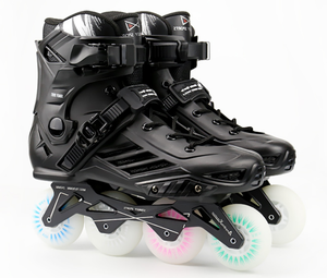 <span class=keywords><strong>Patines</strong></span> en Línea Profesionales <span class=keywords><strong>Baratos</strong></span> con <span class=keywords><strong>Ruedas</strong></span> de Patinaje de Alta Velocidad ABEC7, Carcasa Rígida de <span class=keywords><strong>4</strong></span> <span class=keywords><strong>Ruedas</strong></span>, Color Negro y Blanco, para Adultos y Jóvenes, Luminosos, para Slalom - Product Image 1