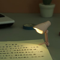 Lampe de table de lecture nocturne pliable créative miniature magnétique pour étudiants, dessin animé mignon, lampe de chevet LED décorative pour chambre à coucher